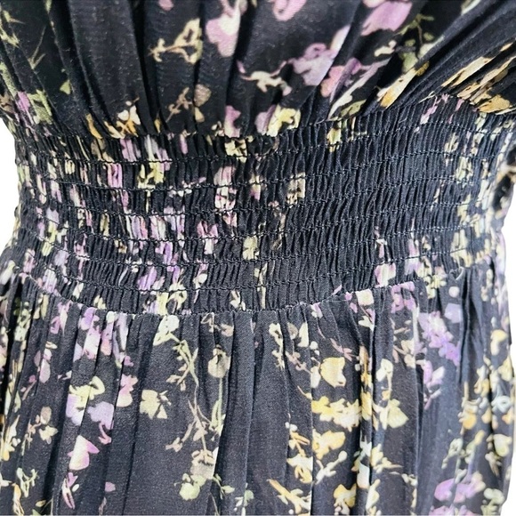 FRENCH CONNECTION Womens Birgin Colette Eco Crepe Ruffle Tiered Dress Navy NWT - Picture 5 of 14